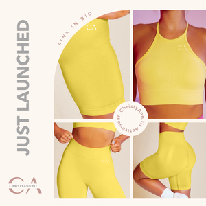 Short Activewear Set | Bright Yellow