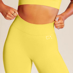 Short Activewear Set | Bright Yellow